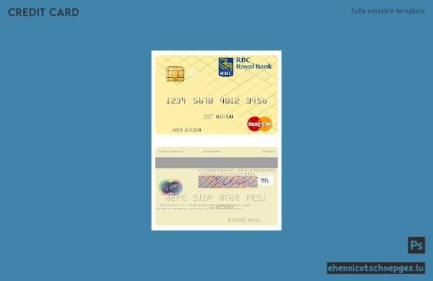 Tunesien RBC Royal Bank Mastercard Beispielvorschau